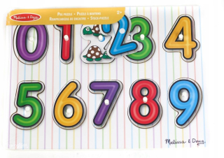 MELISSA DOUG DREWNIANE PUZZLE SCIENCE LICZB CYFR