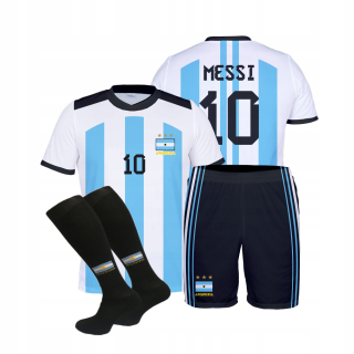 Baseballové oblečenie - OUTFIT MESSI ARGENTINA VEĽKOSŤ 158 + BUNDY