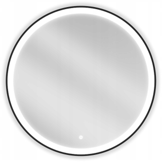 Mexen nástenné zrkadlo kruhový kovový rám 800 x 800 mm