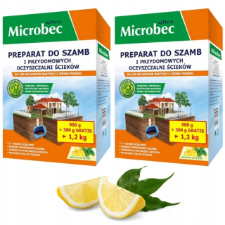 BROS Microbec Ultra do septikov, 2 × 1,2 kg