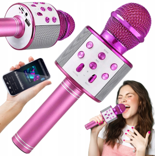 Detský hudobný nástroj - Mikrofón pre deti bezdrôtový karaoke reproduktor