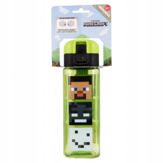 Desiatové boxy - MINECRAFT fľaša na vodu s ochranou BPA FREE 550ml