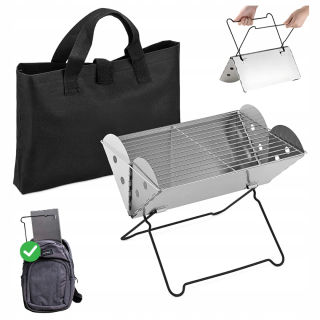 MINI TURISTICKÝ GRIL PRENOSNÝ SKLADACÍ LIGHT CESTOVNÝ + GRILOVANIE