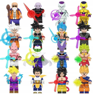 DRAČIA GUĽA MINIFIGURKY SET BLOKOV ANIME DOPLNKY 16 KUSOV