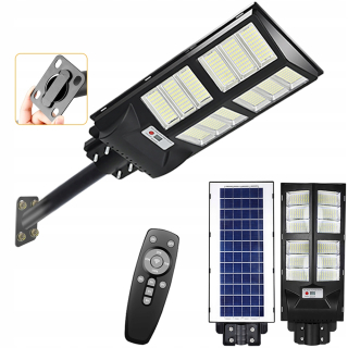 Silná led Solárna pouličná lampa na diaľkovom ovládaní