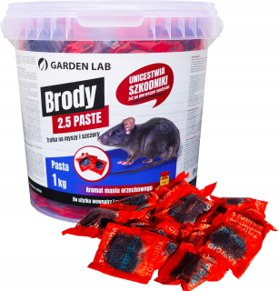 Nástraha na myši a potkany - SILNÝ JED PRE MYŠI A POKRKANY BRODIFACOUM PASTA 1KG
