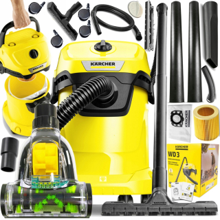 Klasický vysávač - Silný vysávač Karcher WD3 + Turbo giga xxl svetlo