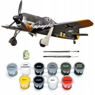 Lietajúca hračka - MODEL LIETADLA na montáž FOCKE WULF FW 190 A5 SET: ZÁKLAD, FARBY + LEPIDLO