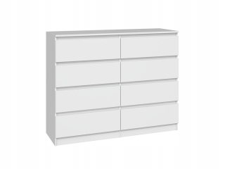 TopEshop Malwa komoda 120 x 40 x 97cm matná biela
