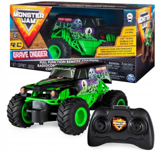 RC auto - Monster Jam Grave Digger Truck Car Diaľkové ovládanie -Kontrolné gumové kolesá