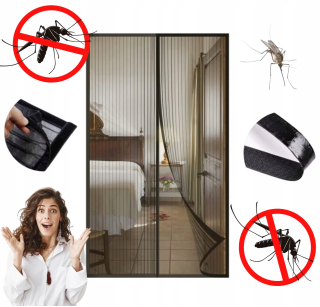 Sieť proti hmyzu - Magnetická sieť komárov pre balkónové dvere 140x240