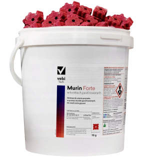 Nástraha na myši a potkany - MURIN FORTE 5KG MOSÍM TRITEK RODENT v členku