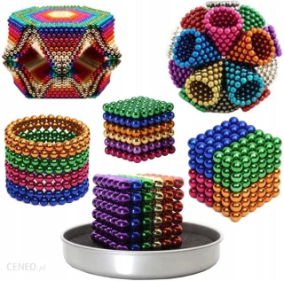 NEOCUBE magnetické guličky 5mm FAREBNÁ RAINBOW 216ks Balené v 2 x KRABIČKE