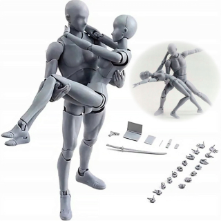 BODY KUN skicujúci manekýn na učenie sa kresliť