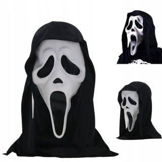 Maska Halloween - Mask hororového ducha vraha Ghostface Screen pre Halloween Fancy Masks
