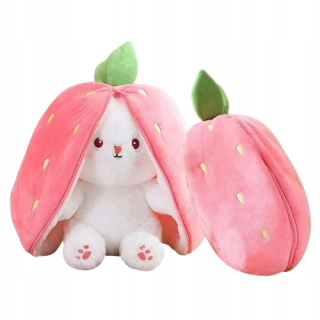 L.O.L Surprise zvieratko - Maskot králika v jahode Strawberry Bunny Strawberry Plush 2in1 30 cm Veľký