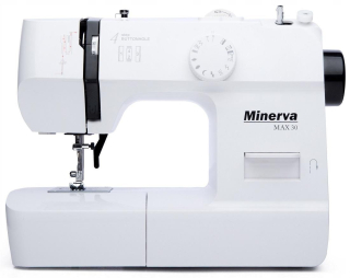 Šijací stroj - Minerva Max 30 Tradičný biely stroj