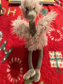 Jellycat maznavý maskot kuriatko pštros Bonbon Pštros 25 cm