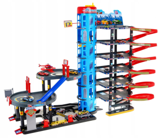 Garáž na autíčka - Mega Multi -Fiflice Parking Lift Slide 10 Autom pre deti