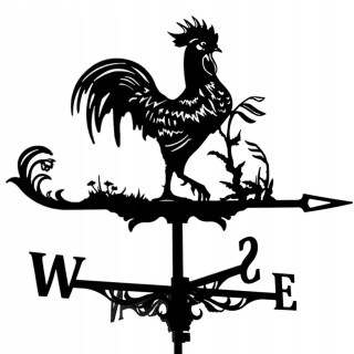 Weathervane Weathervane kovový čierny kohút