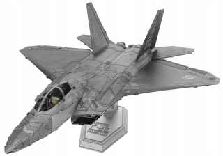 Kovová stíhačka Earth F-22 Raptor, farebný model