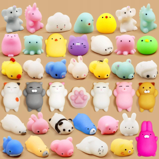 Antistresová hračka - Antistresové hračky Mini Mochi Animal 40 ks