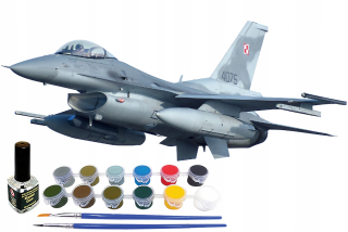 F-16 JASTRZĄB POLSKI TIGER DEMO demonštračný tím na lepenie FARBY a LEPIDLA