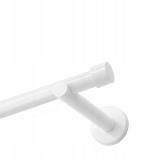 Elegantný jednoduchý závesný systém, biely, Ø19 mm, dĺžka 240 cm