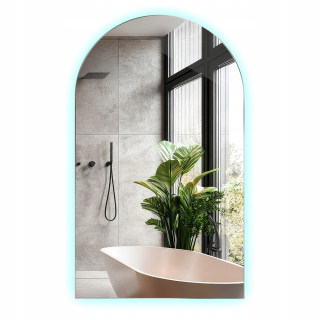 Moderné LED zrkadlo s podsvietením do kúpeľne a predsiene 50x90 cm