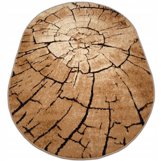 Koberec Alfa BCF Shiraz Bežový Oválny 150x210 cm z prírodného materiálu