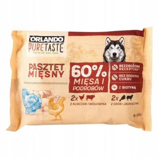 Konzervy mokré krmivo pre psa - Mokré jedlo orlando čisto chuťová zmes