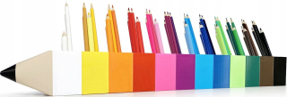 Organizér na perá - Montessori Sorter pre ceruzky ekologický organizátor 12 Kol
