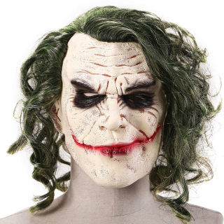 Maska Halloween - Dark Knight Joker, Bad Latex Halloween Mask