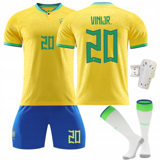 Basketbalová súprava - Svetový pohár 2022 Brazília Vini Jr No20 Football Outfit