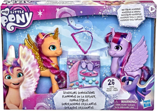 MLP FÓRKY SET 2 ALICORN SUNNY STARSCOUT A TWILIGHT SPARKLE + DOPLNKY