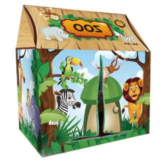 Stan, Teepee pre deti - Zoo stan s podlahou dva vstupy 103 cm-239