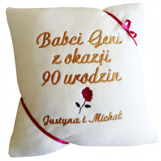 Personalizovaná vankúš s vlastným vyšívaním - dokonalý darček pre každú príležitosť!