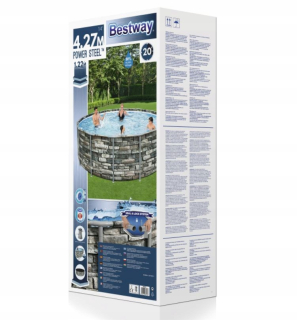 Bazén Bestway s kruhovým rámom 427 x 427 cm