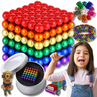 FAREBNÉ BLOKY MAGNETICKÉ GULIČKY NEOCUBE 216E 5MM
