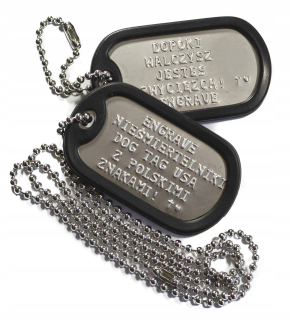 DOG TAG /USA/ DOG TAG SO ZNAČKAMI PL