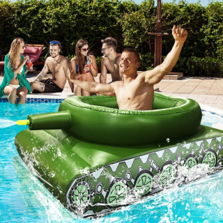 Nafukovací matrac Pontónový plavecký tank Zelená