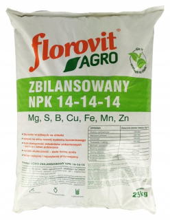Inco Group viaczložkové hnojivo granulát 25 kg 25 l