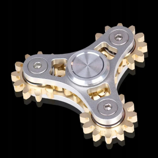 Nové ozubené koleso Kovový Fidget Spinner Medený Ručný Spinner Anti Stress Fing