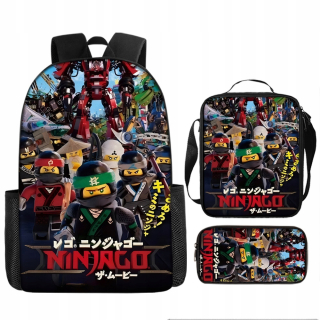 Ninjago ŠKOLSKÝ SET, BATOH A4, TAŠKA, PERERAČKA, vysoká kvalita