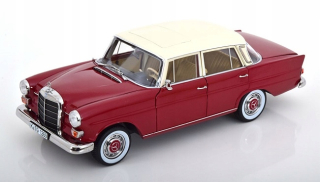 Osobné auto pre deti - Norev Mercedes Benz 200 W110 1966 Red White 1:18 183706