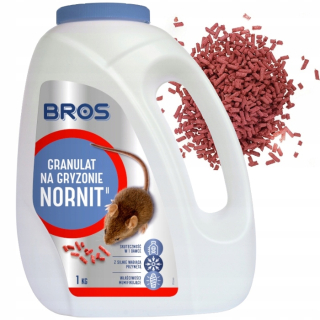 Nástraha na myši a potkany - Nornit Granule Jed pre hlodavce Hraboše Attracting 1kg Bros