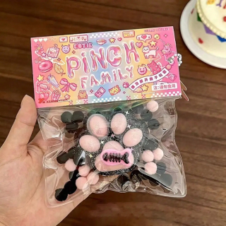 Nové roztomilé hračky na stláčanie mačacích labiek Lepkavá mäkká dekompresná hračka Vtipný darček Reli