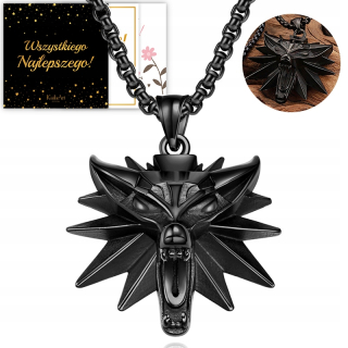 NÁHRDELNÍK ČAROVNÍK, AMULET VLKA, NEREZ 316