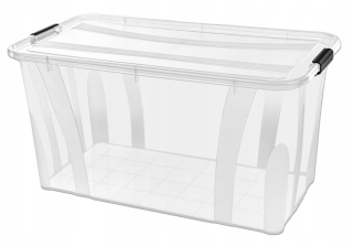 Priehľadný box na kolieskach