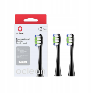 Špičky Oclean Professional Clean P1C5 B02, čierne, 2 ks., štetiny DuPont